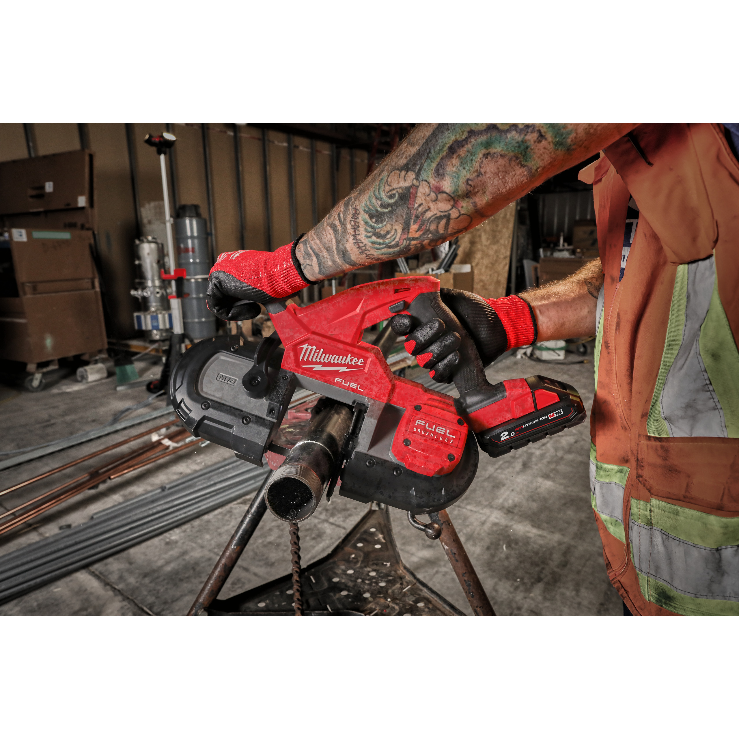 Milwaukee M18Fbs85-0C Akku-Bandsaege