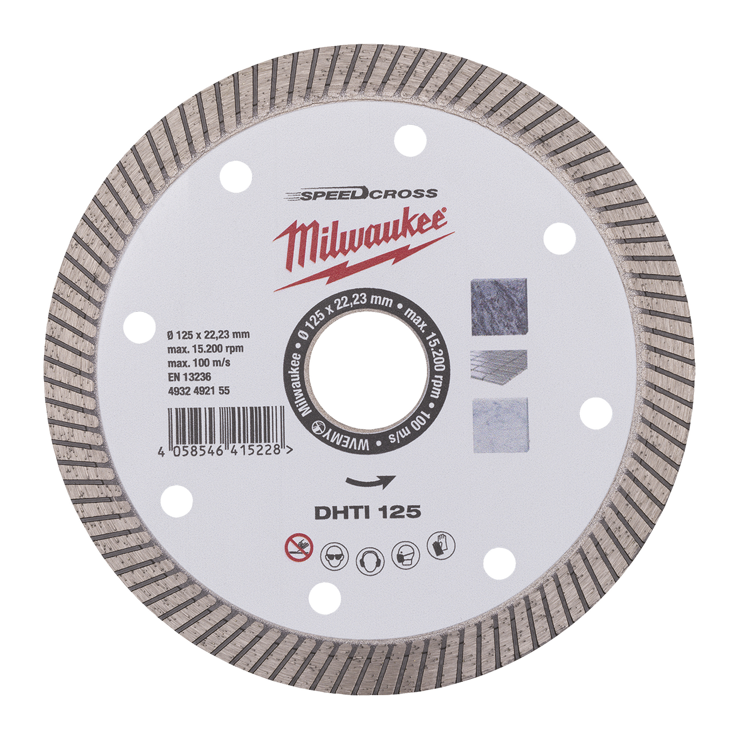 Milwaukee Speedcross Diamanttrenns. DHTi 125mm