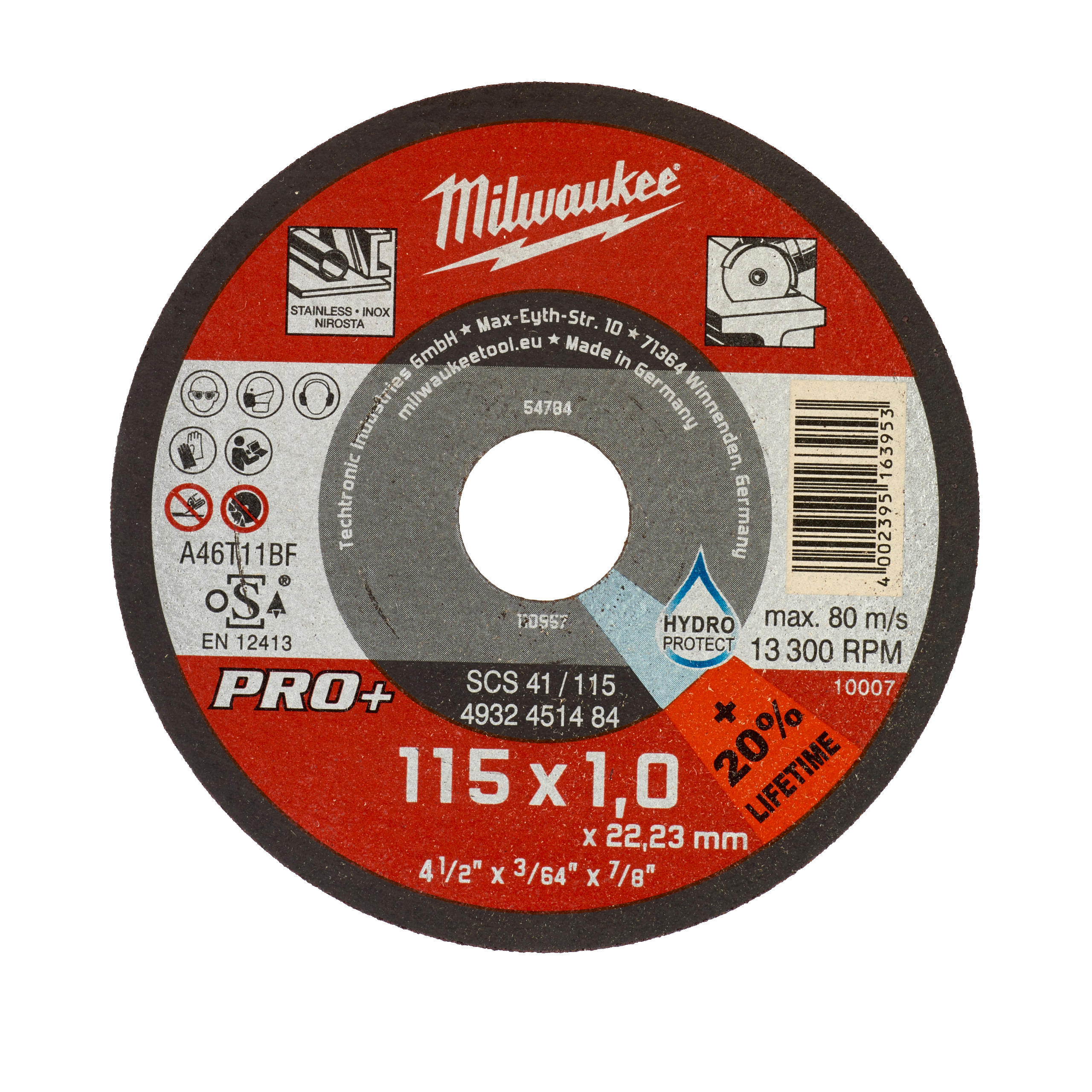 Milwaukee DisplayMetalltrenn. 115x1 mm PRO+ 200St.