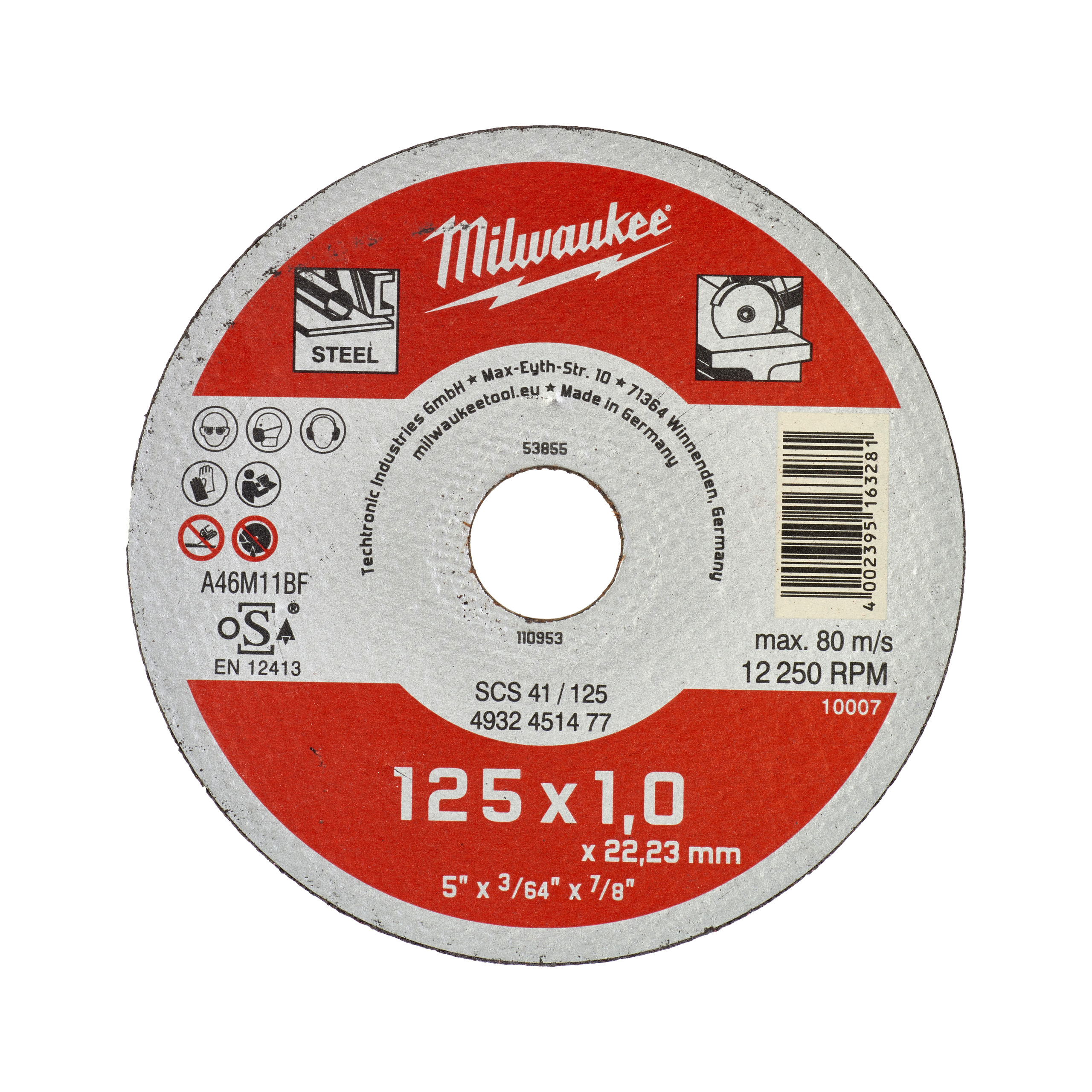 Milwaukee Displ.Metalltrennsch.125x1mm Contr.(200)