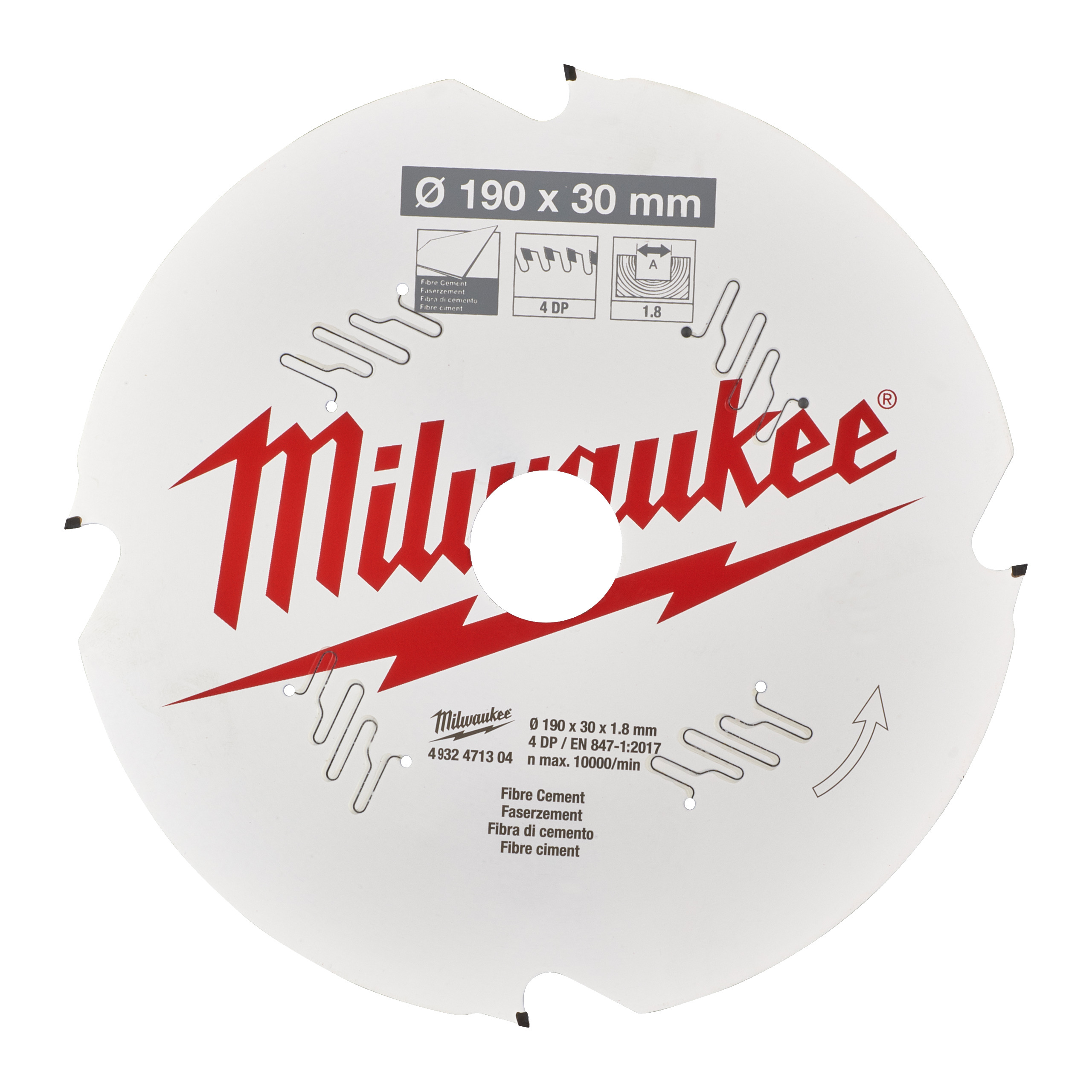 Milwaukee Circularsawblade Kreissaegeblatt 8X4D