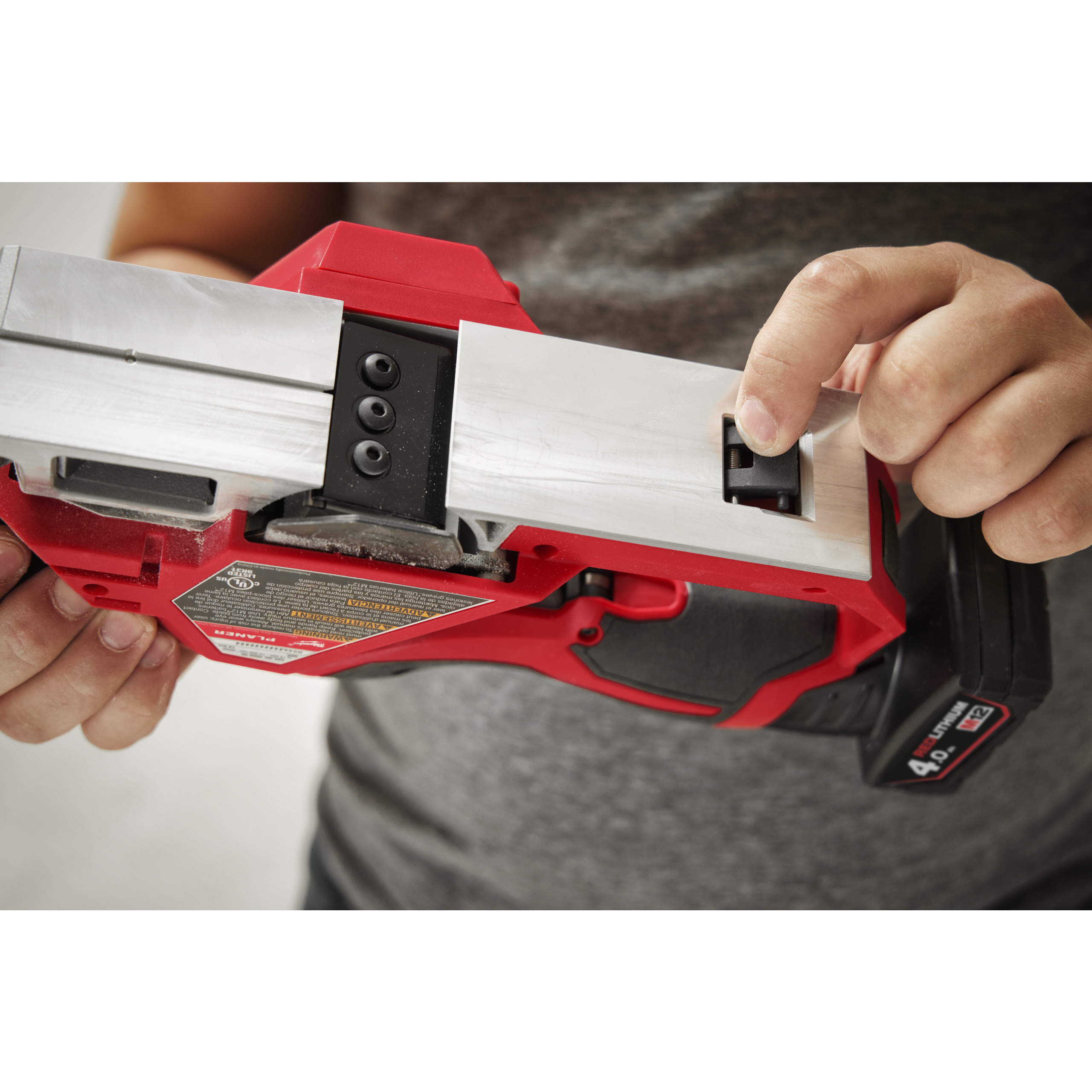 Milwaukee M12BLP-0X Akku-Hobel