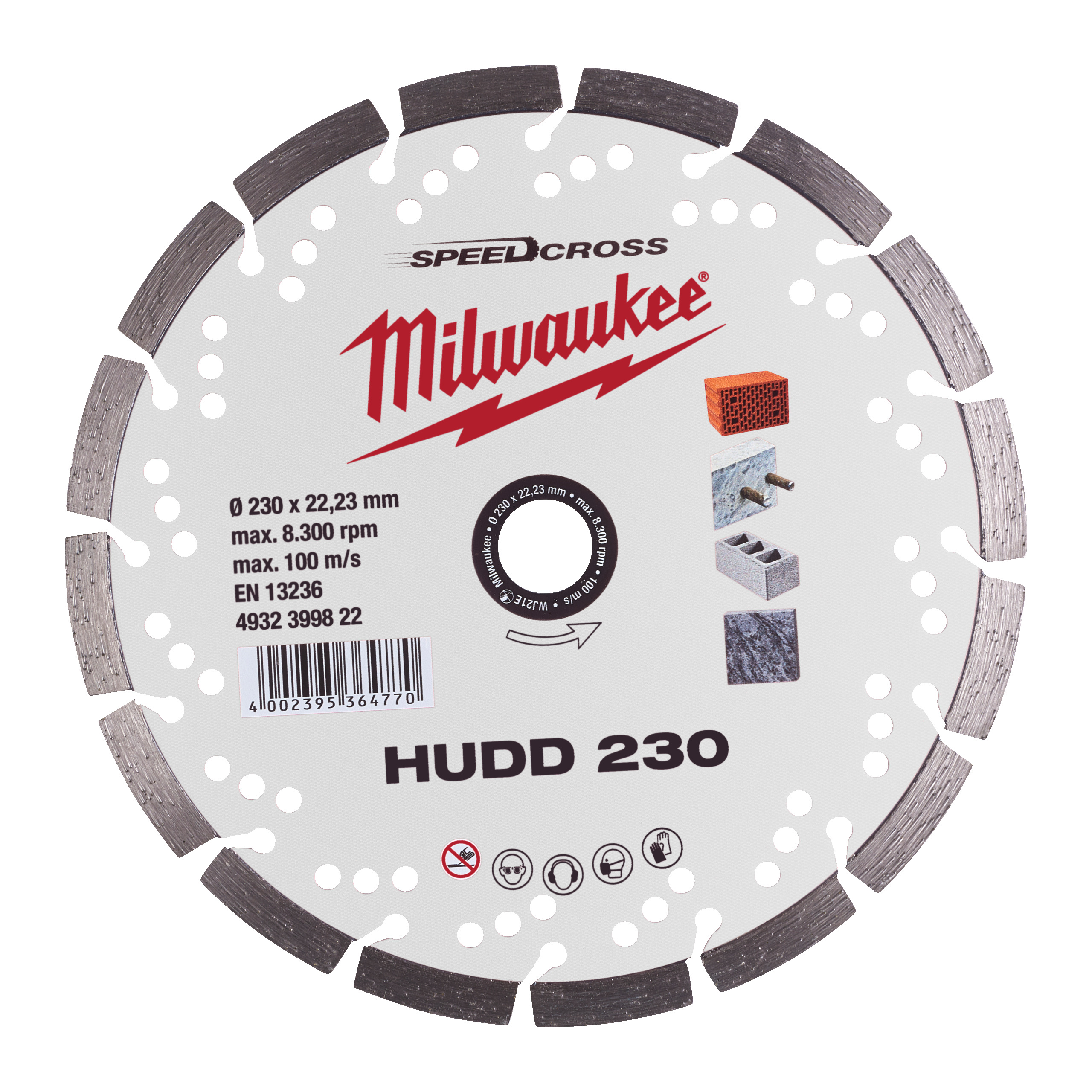 Milwaukee Diamant-Trennsch. Speedcross Hudd230