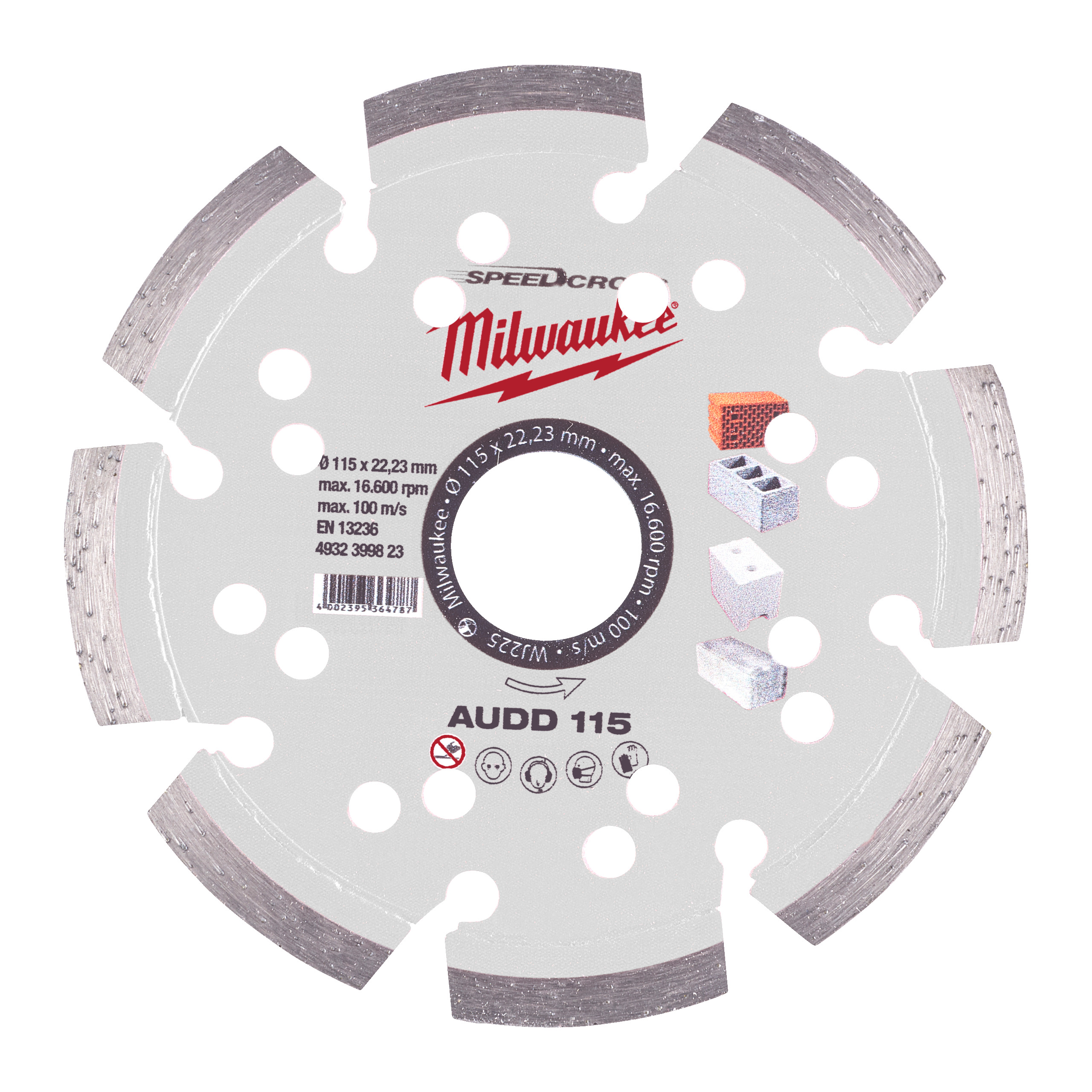 Milwaukee Diamant-Trennsch. Speedcross Audd115