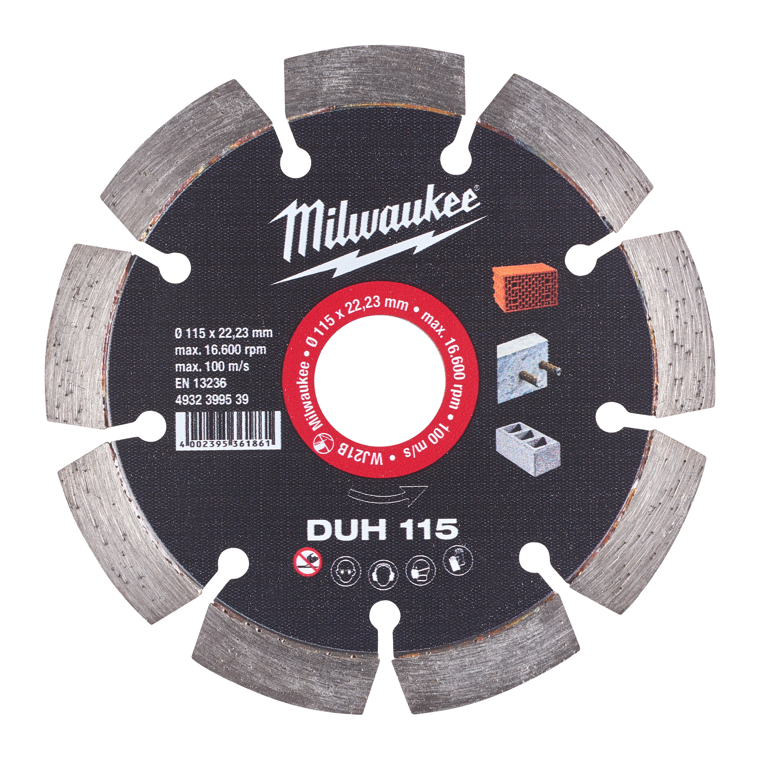 Milwaukee Diamanttrennscheibe Duh115