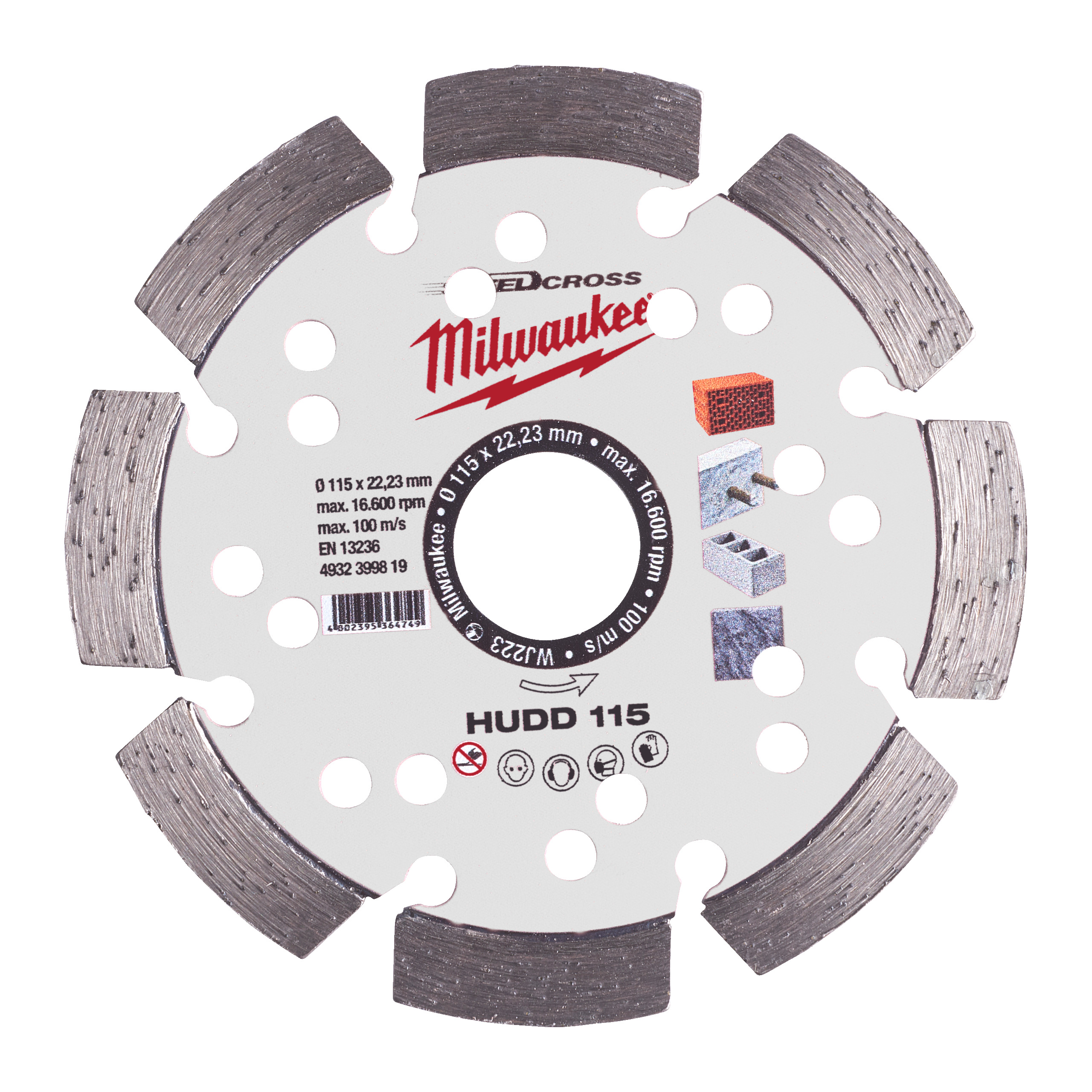 Milwaukee Diamant-Trennsch. Speedcross Hudd115