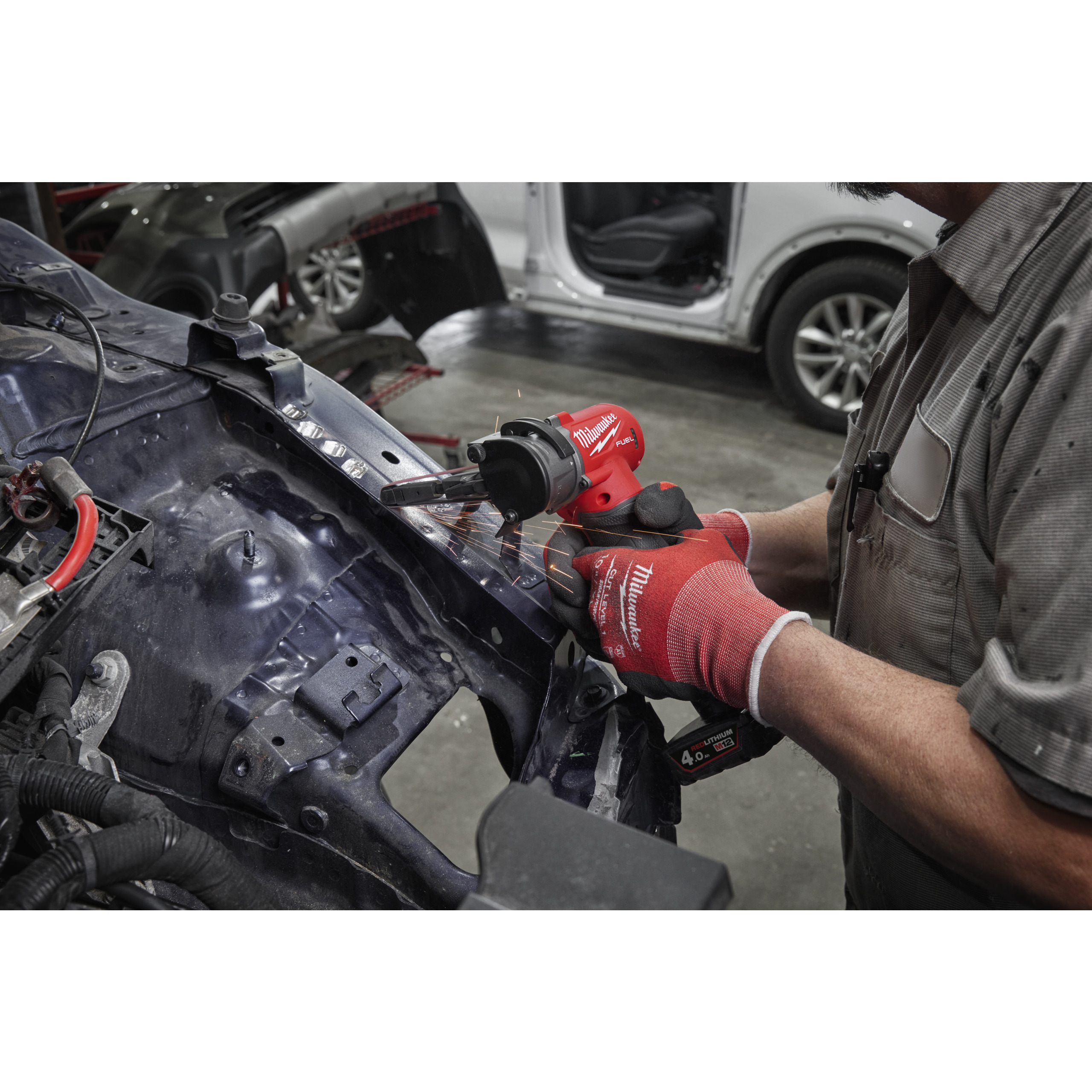 Milwaukee M12FBFL10-402B Akku-Bandfeile