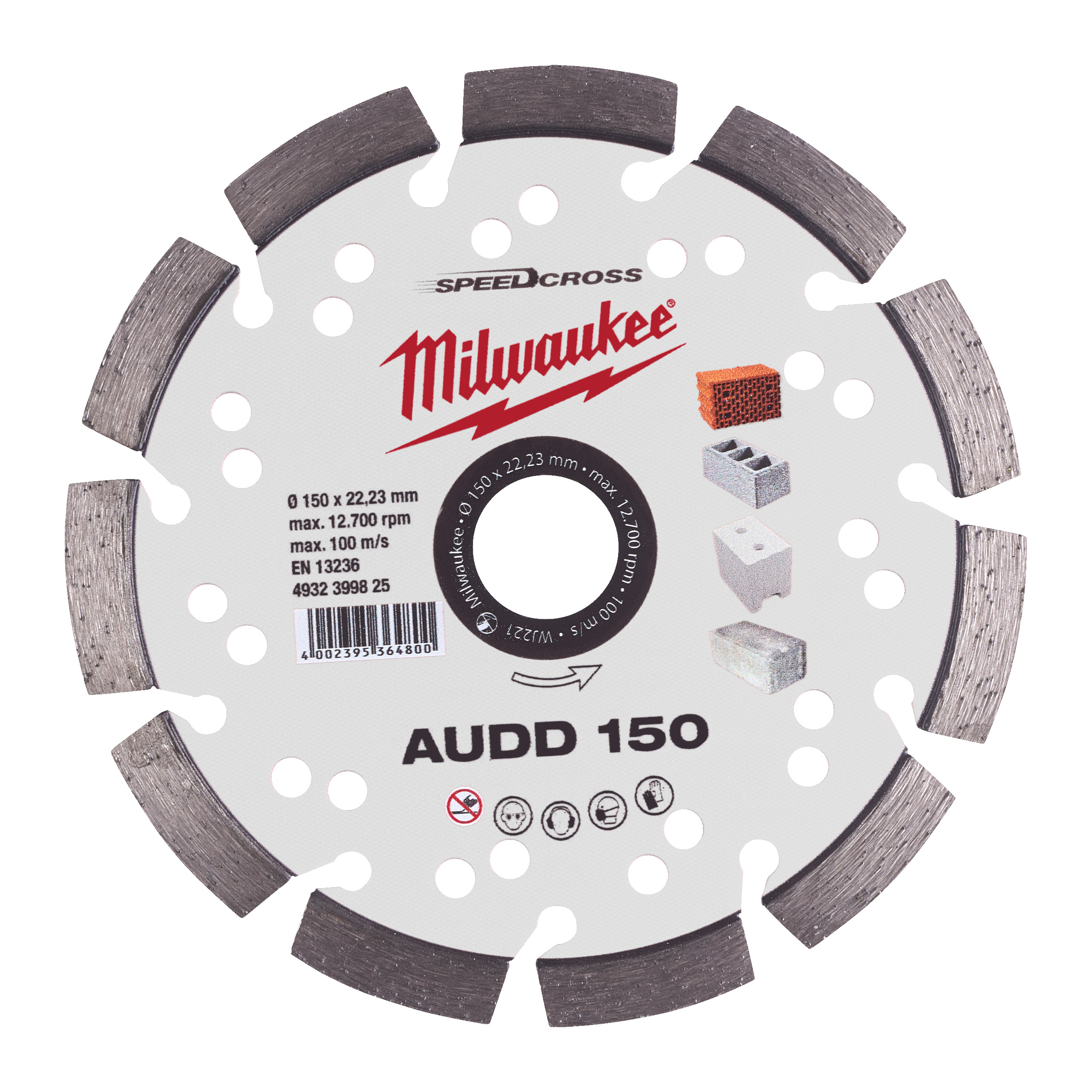 Milwaukee Diamant-Trennsch. Speedcross Audd150