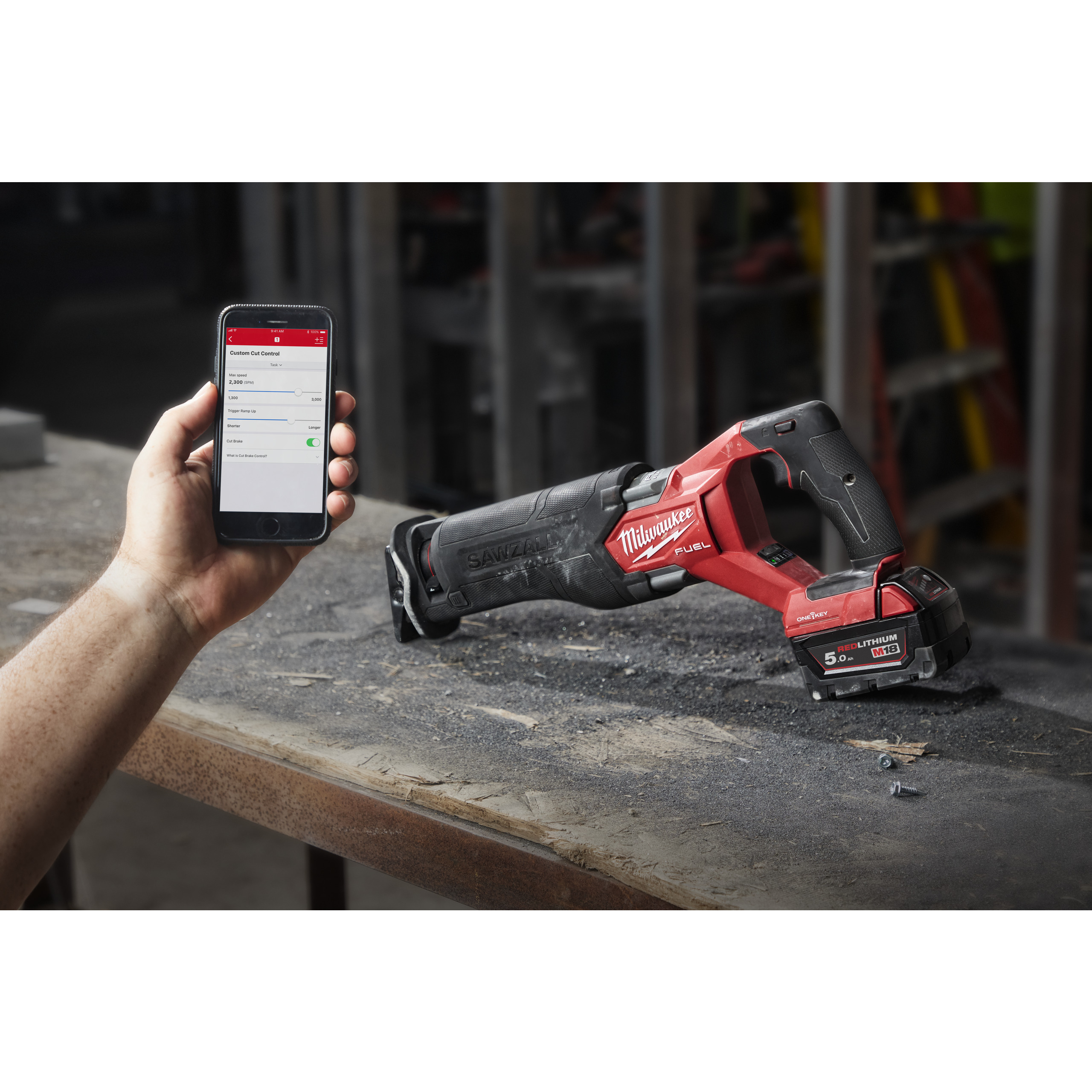 Milwaukee M18ONEFSZ-502X Akku-Säbelsäge