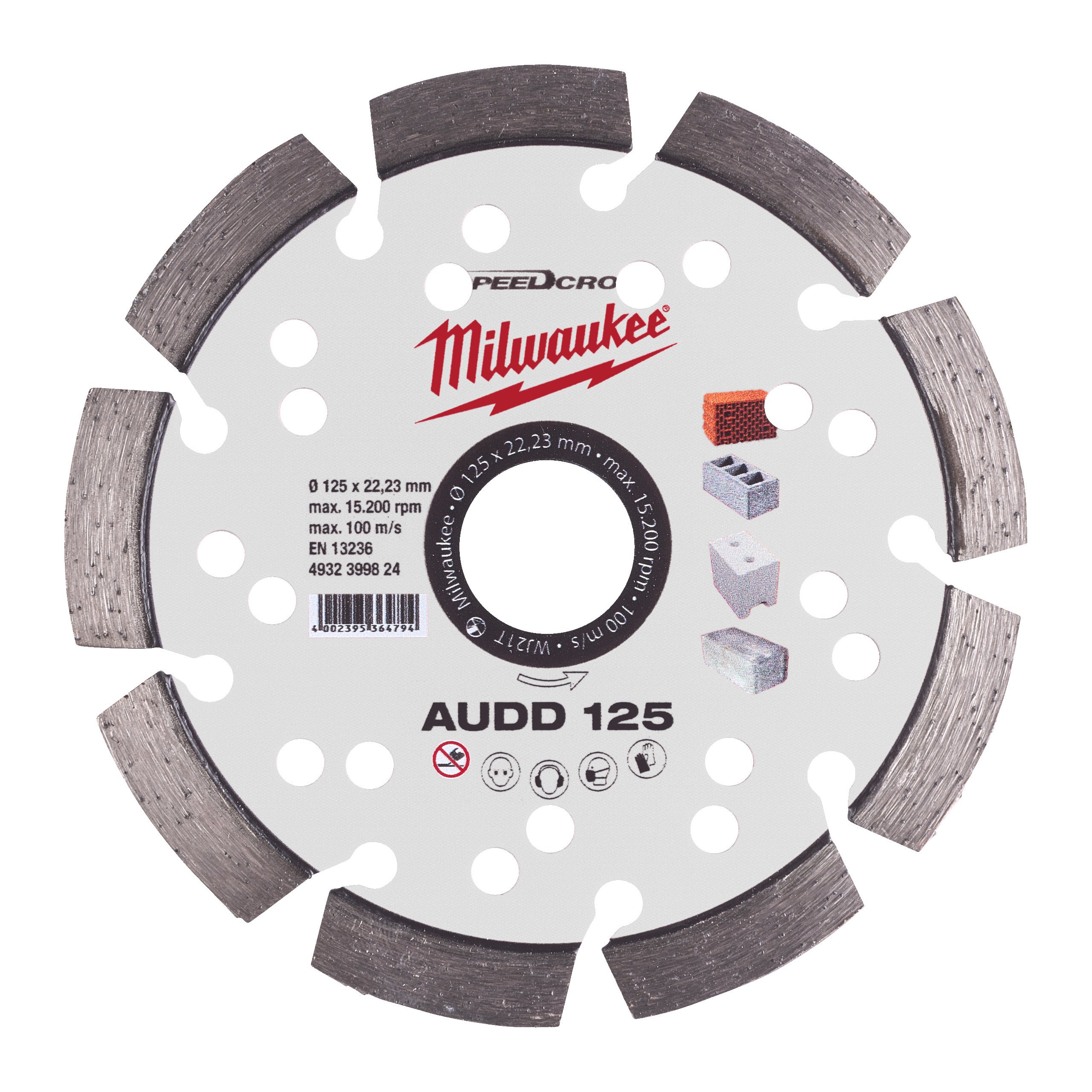 Milwaukee Diamant-Trennsch. Speedcross Audd125