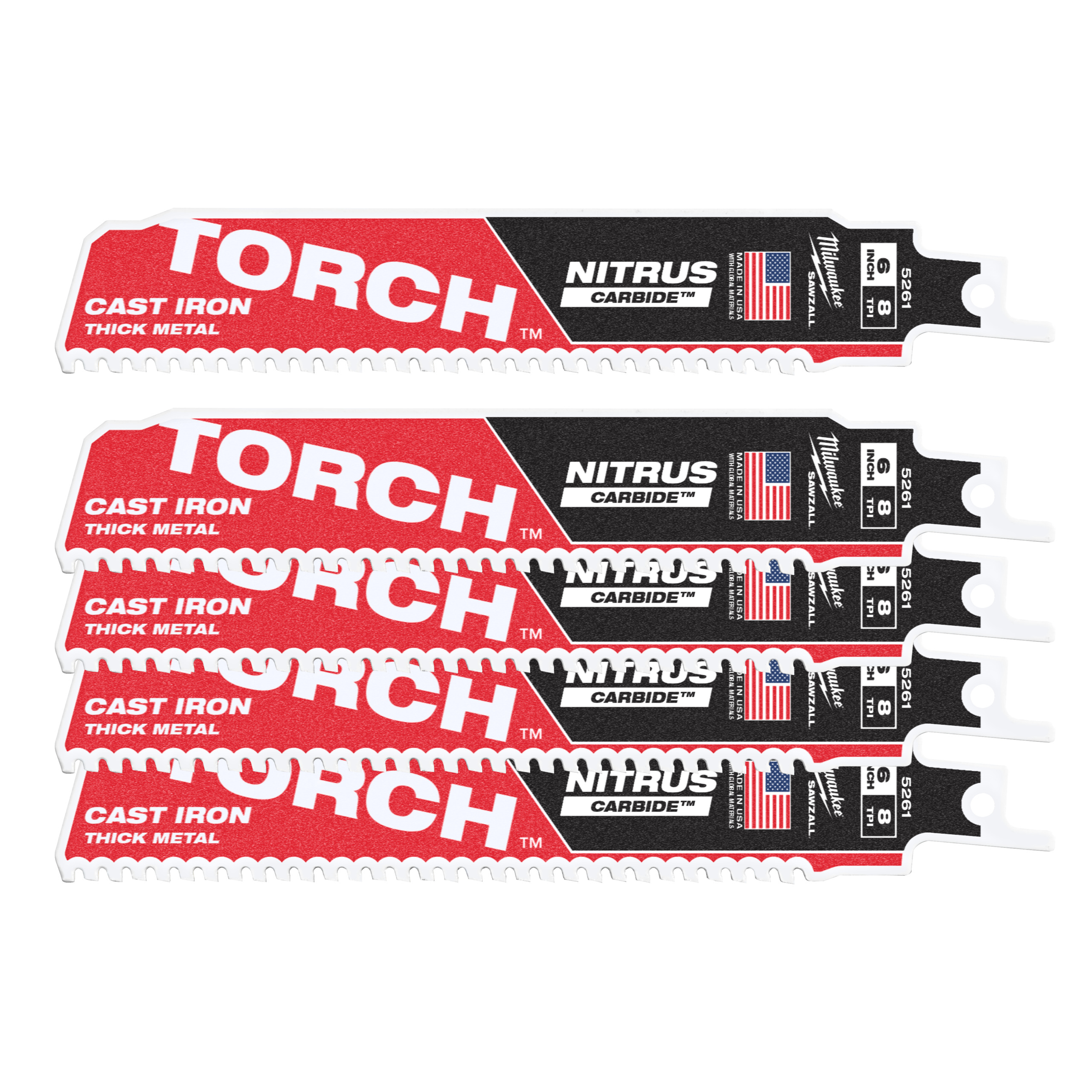 Milwaukee Säbelsägeblatt 150x8 mm TORCH HM (5)