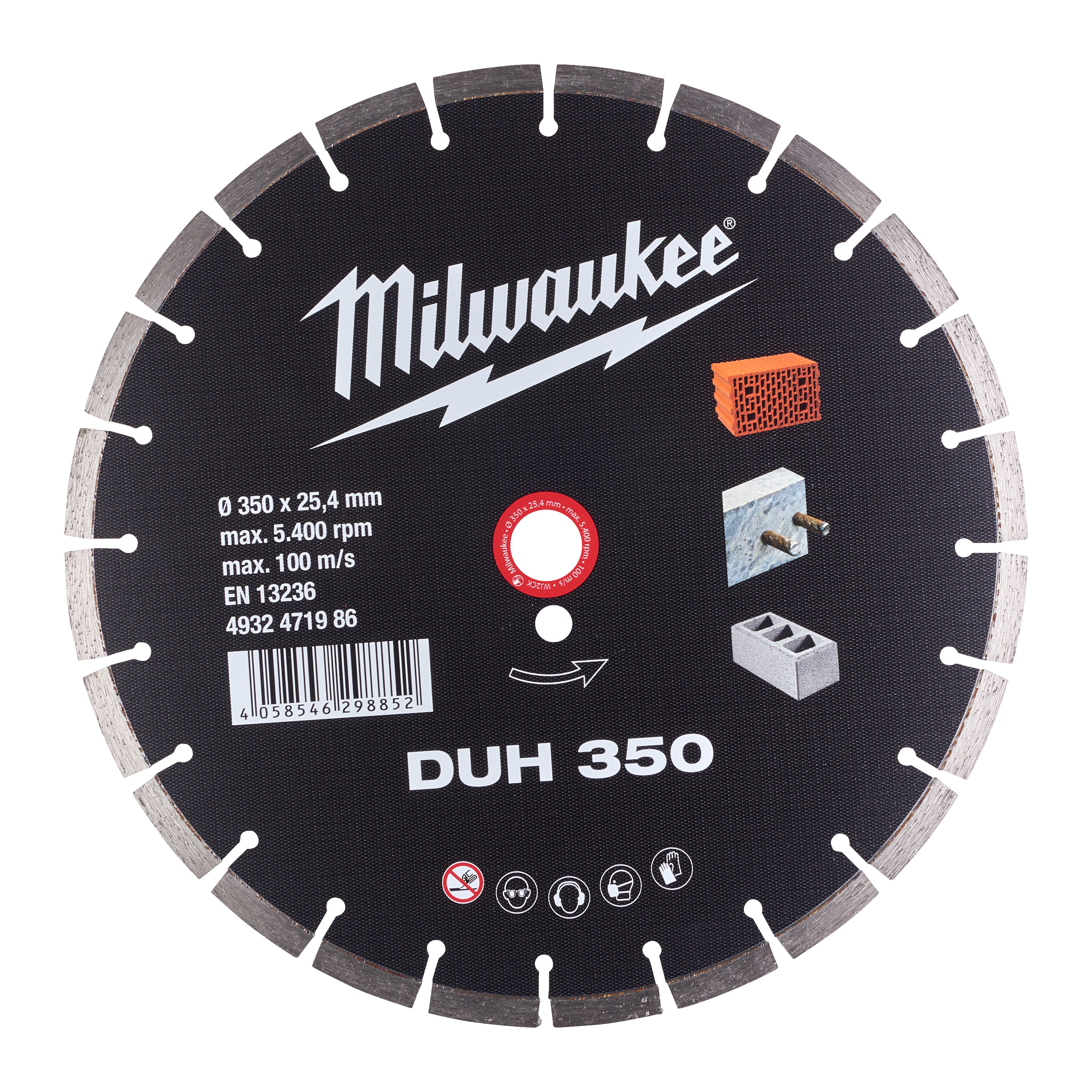 Milwaukee Diamant-Trennscheibe DUH 350