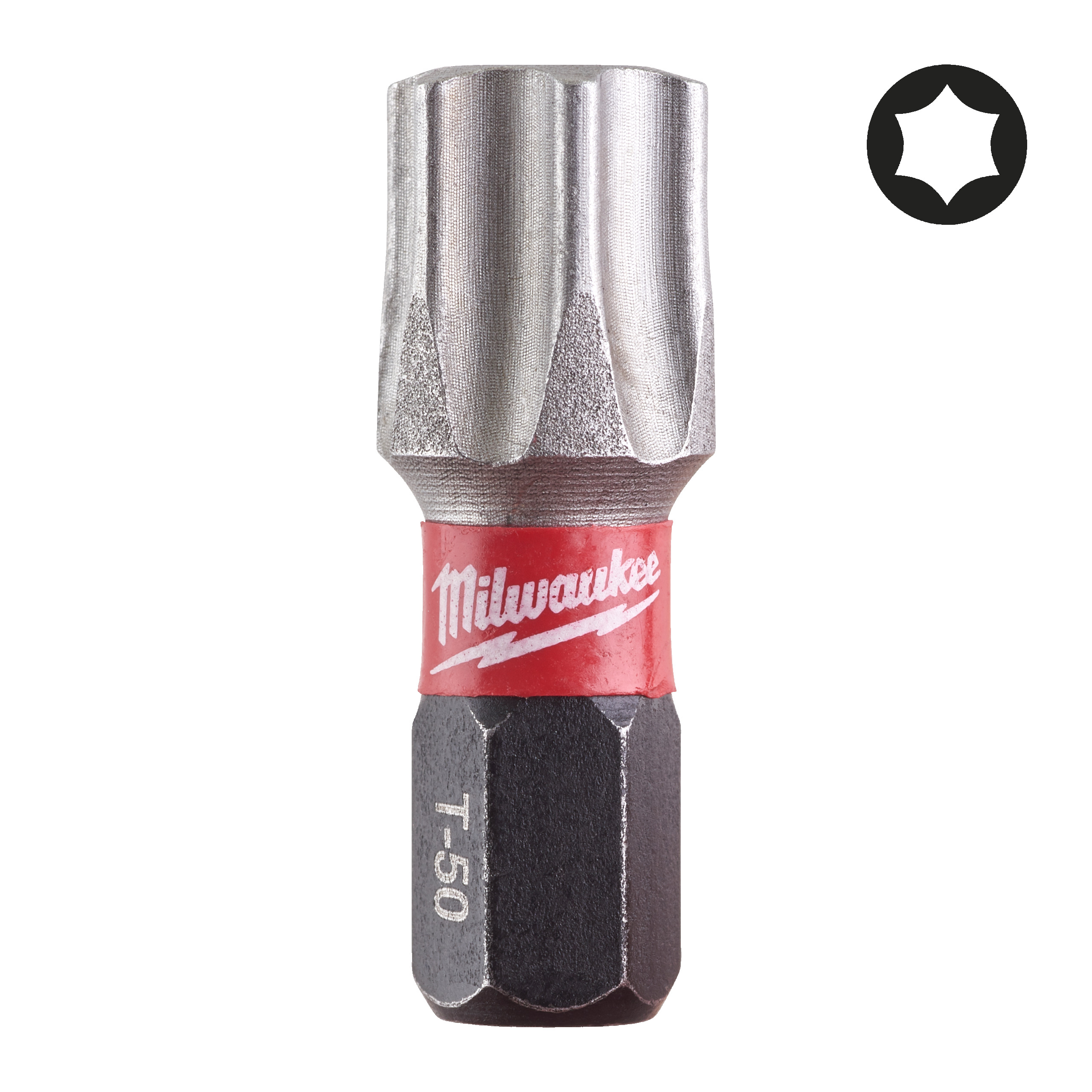 Milwaukee Bit Tx50 25Mm Shockwave  Disp-15St