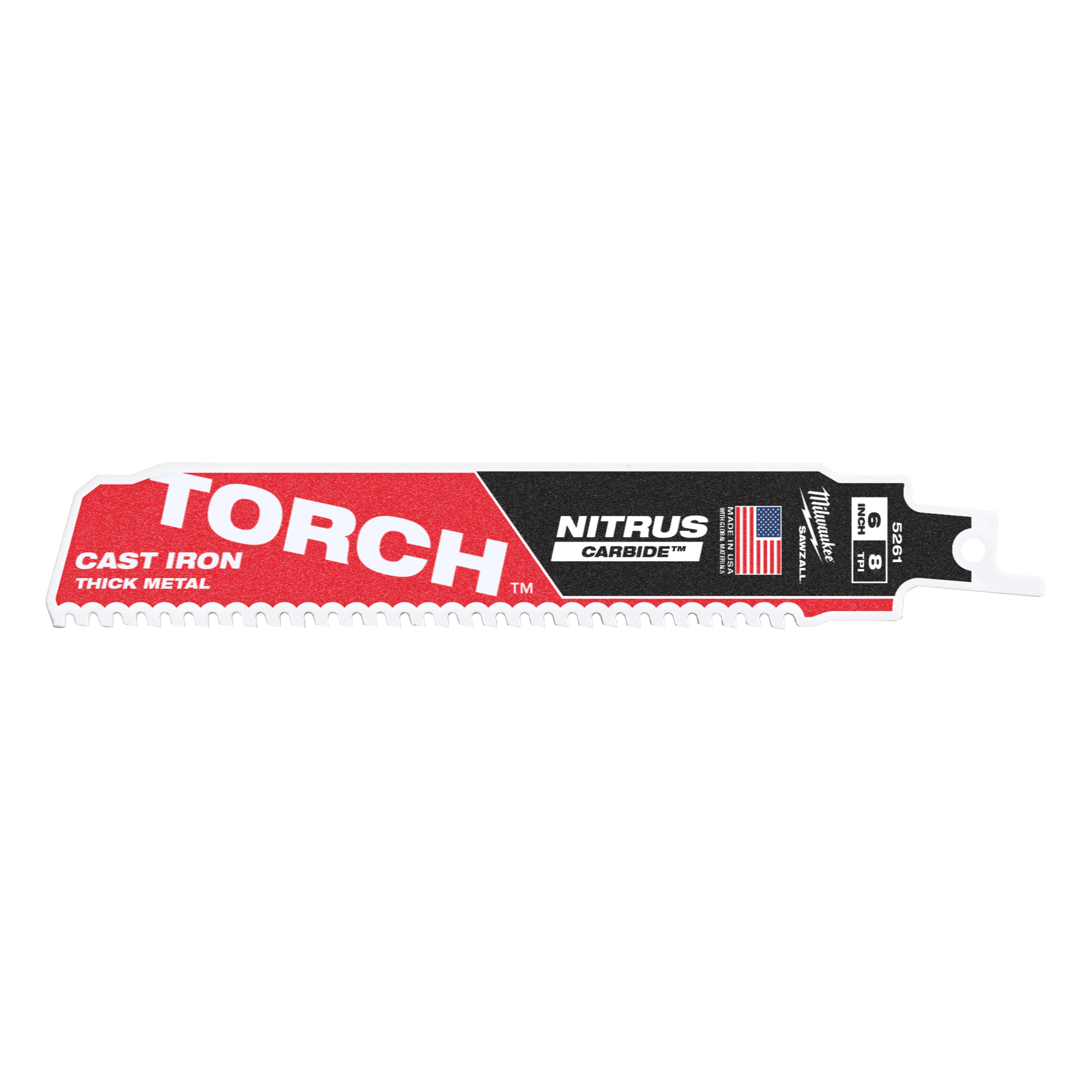 Milwaukee Säbelsägeblatt 150x8 mm TORCH NITRUS-HM