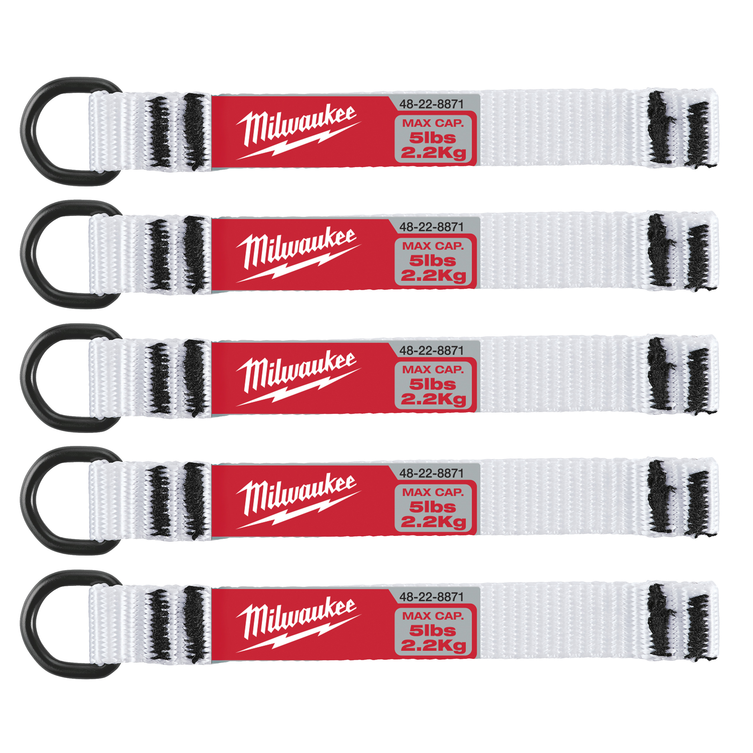 Milwaukee Sicherungsband D-Ring bis 2,25 kg (5pc)