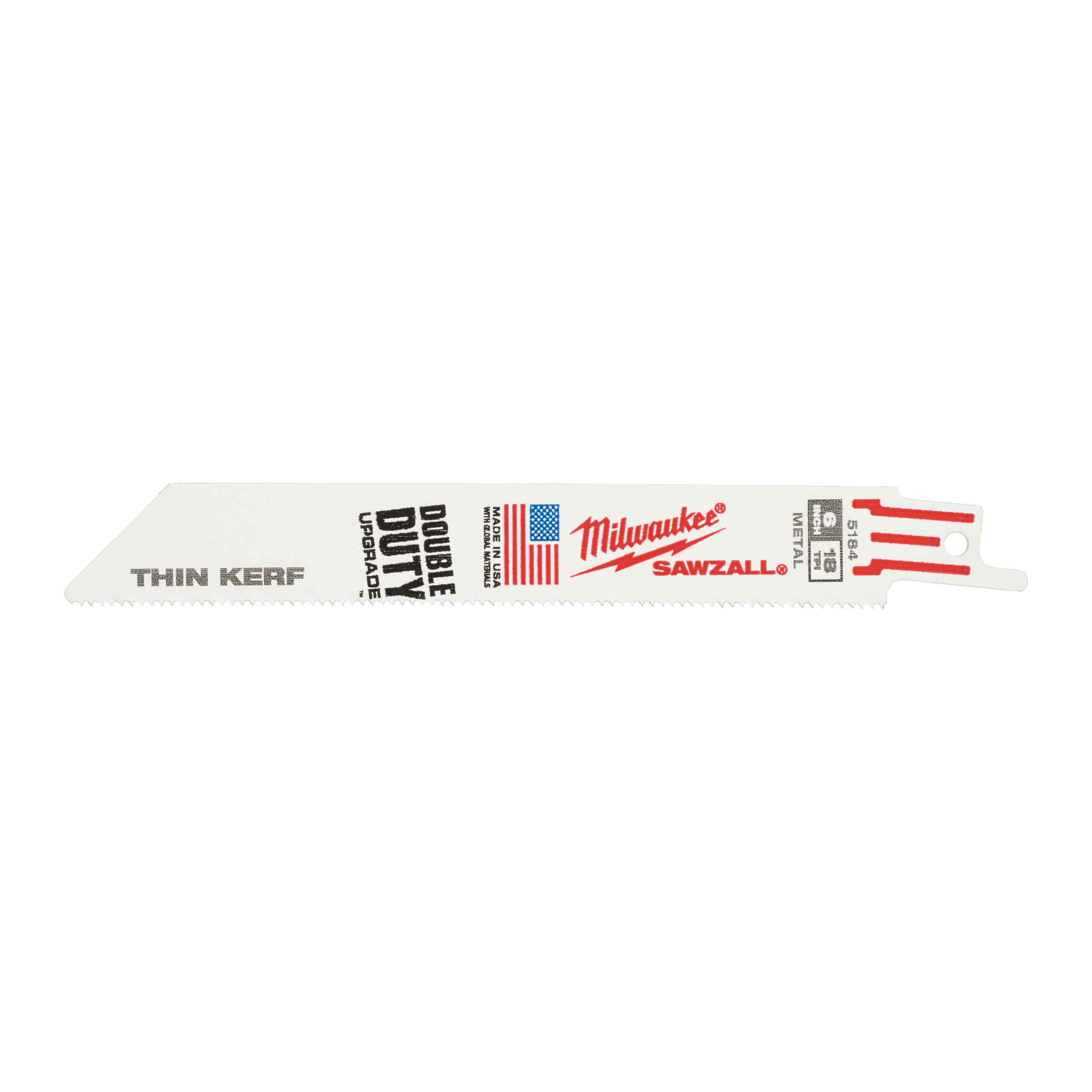 Milwaukee 150Mm X 18 Tpi -5Pc Säbelsägeblatt