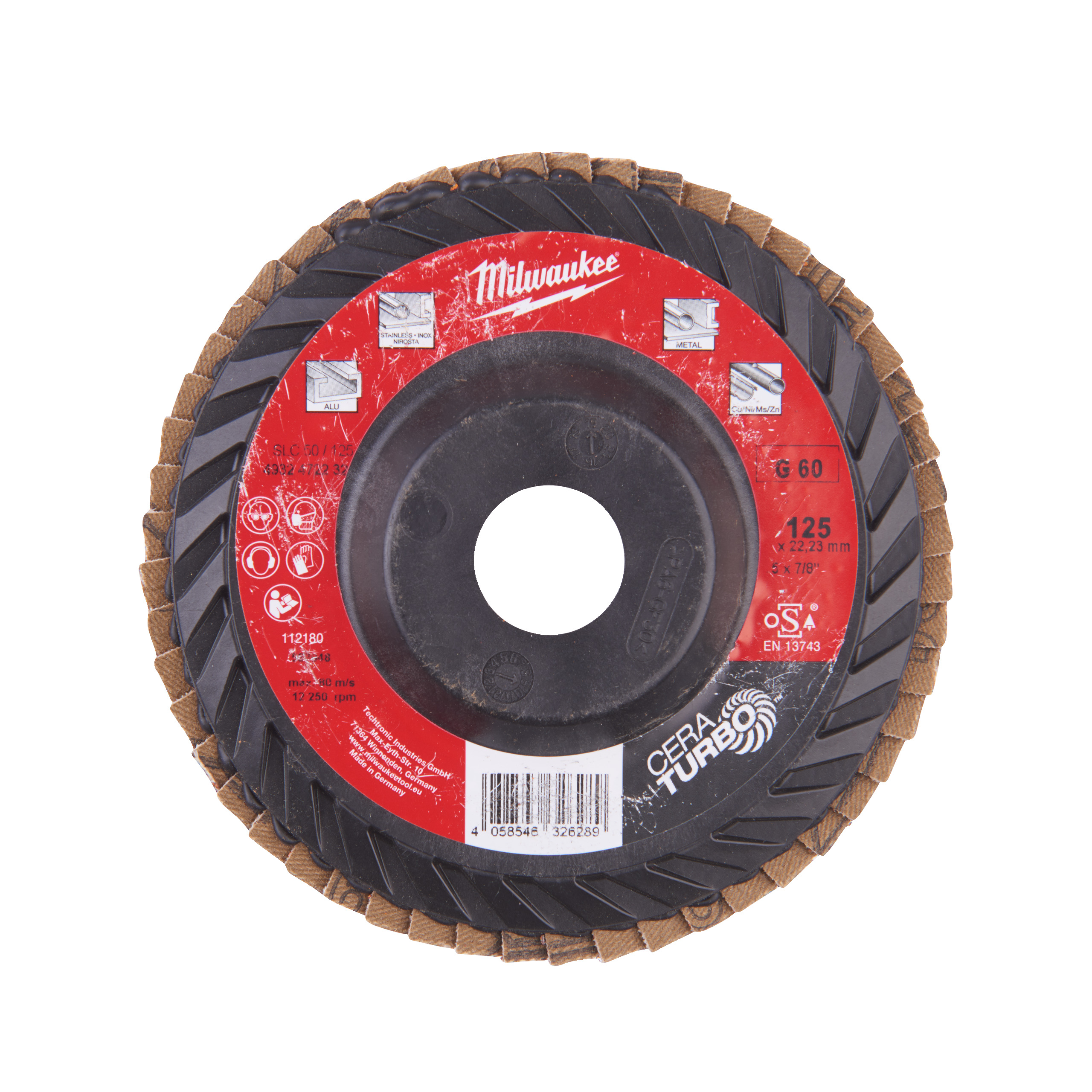 Milwaukee Fächerschleifsch. SLC50/125 K60 Keramik