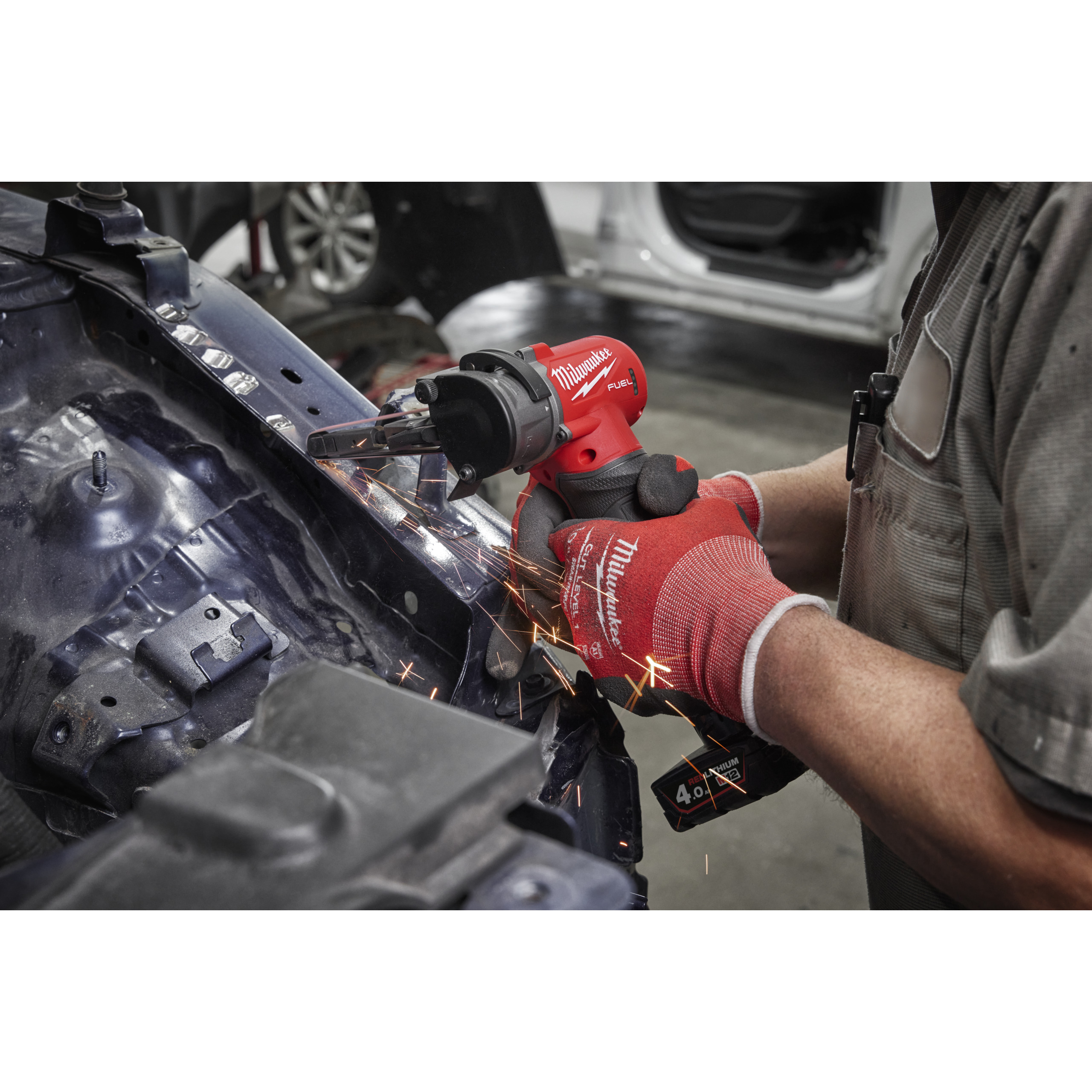 Milwaukee M12FBFL10-402B Akku-Bandfeile