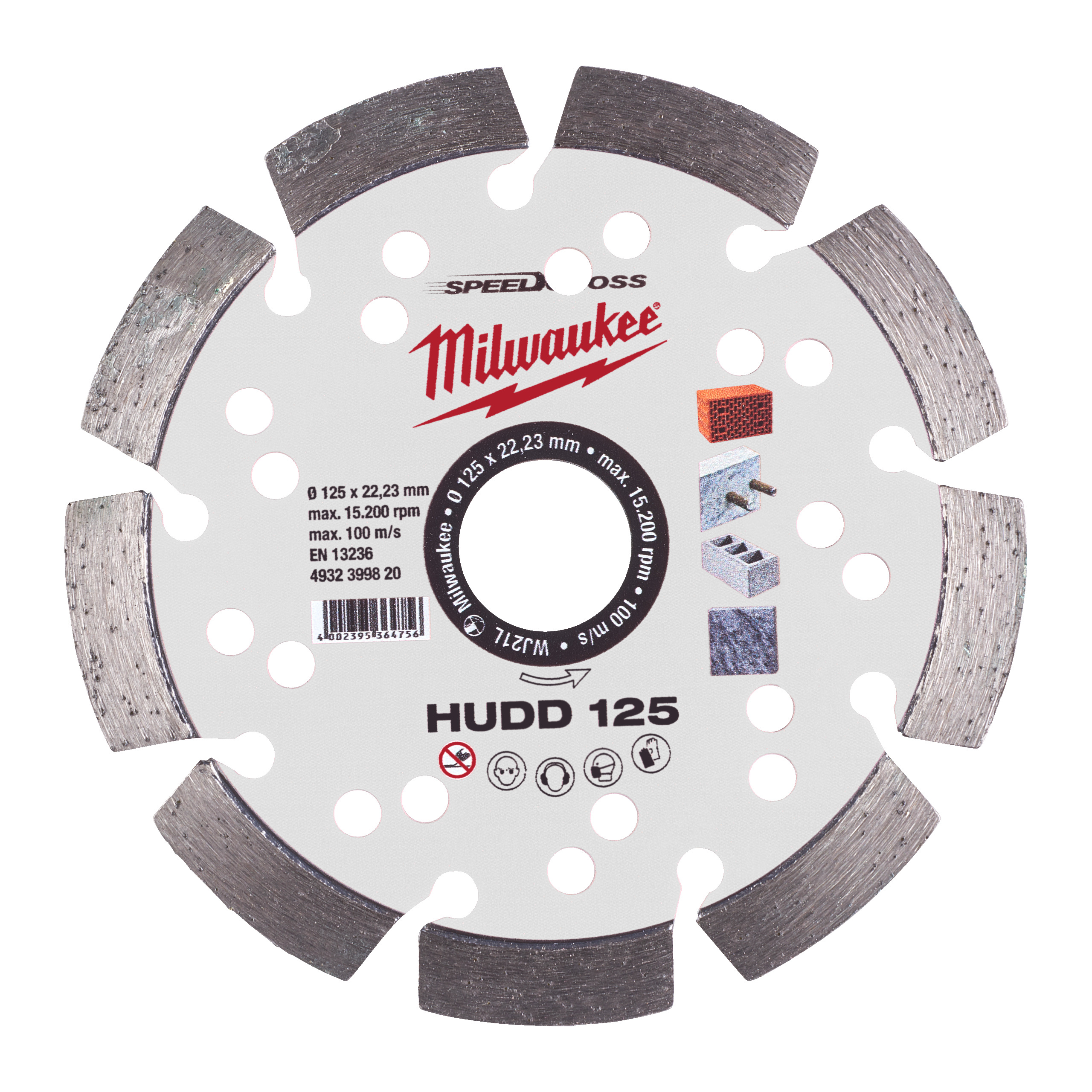 Milwaukee Diamant-Trennsch. Speedcross Hudd125