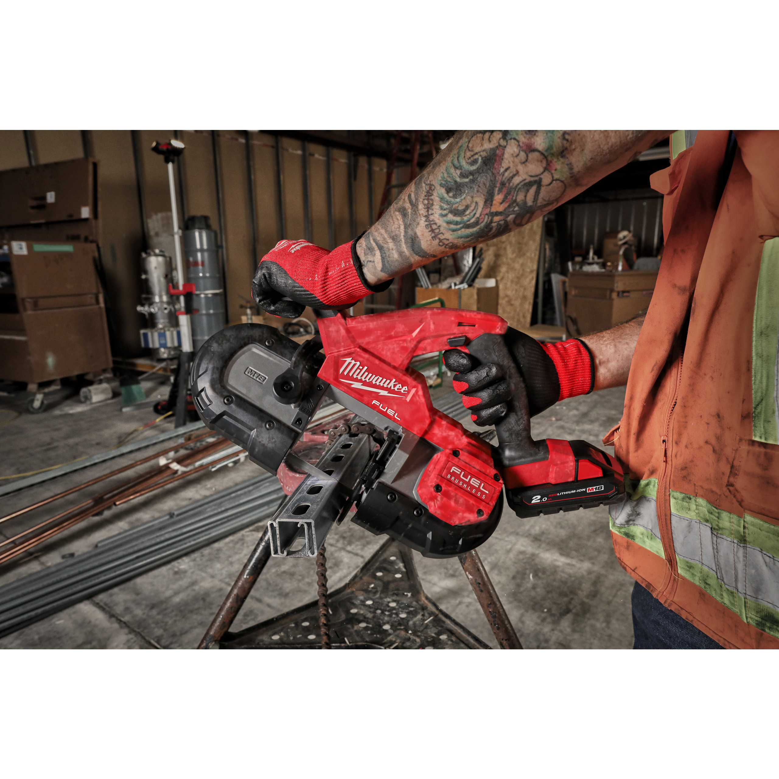 Milwaukee M18Fbs85-0C Akku-Bandsaege
