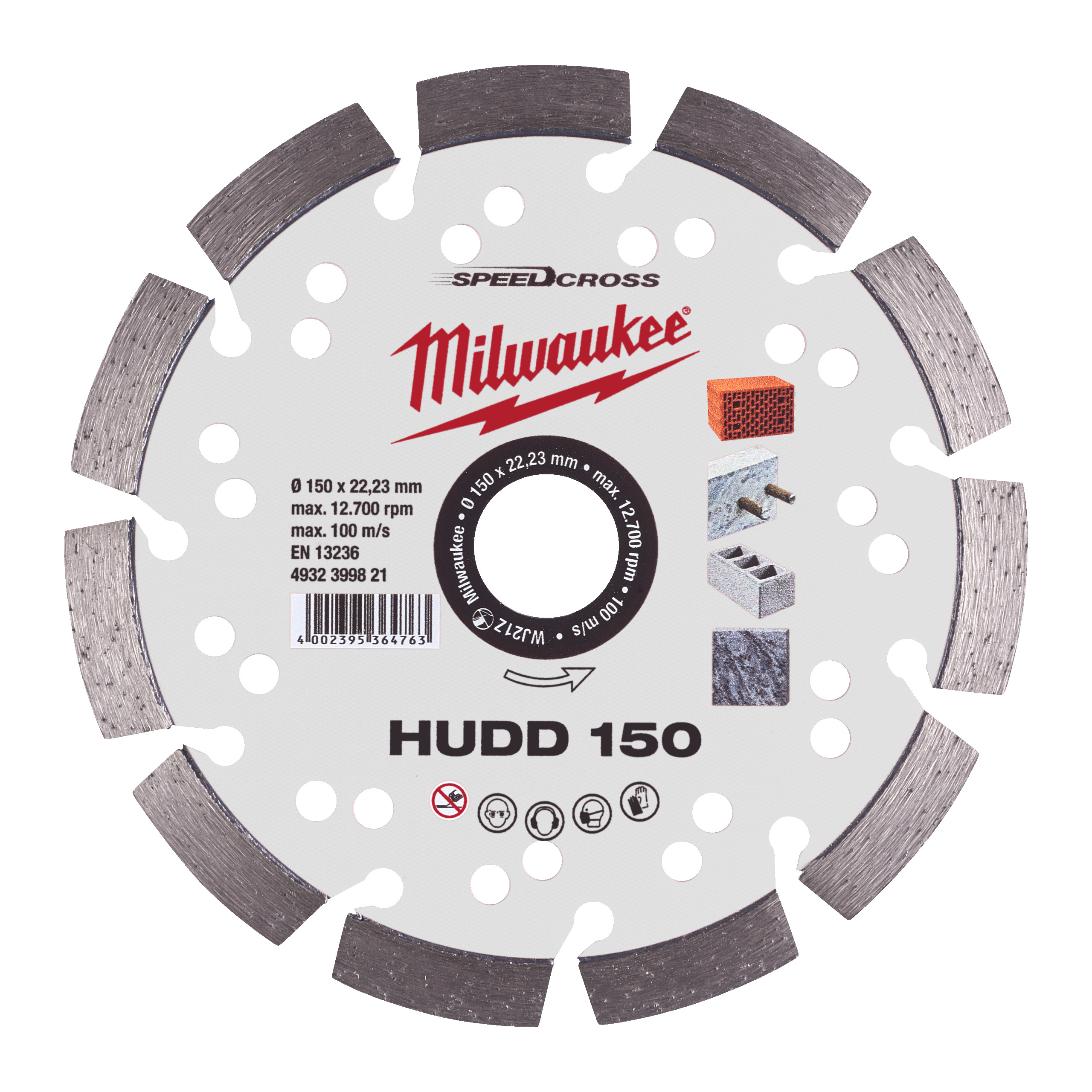 Milwaukee Diamant-Trennsch. Speedcross Hudd150